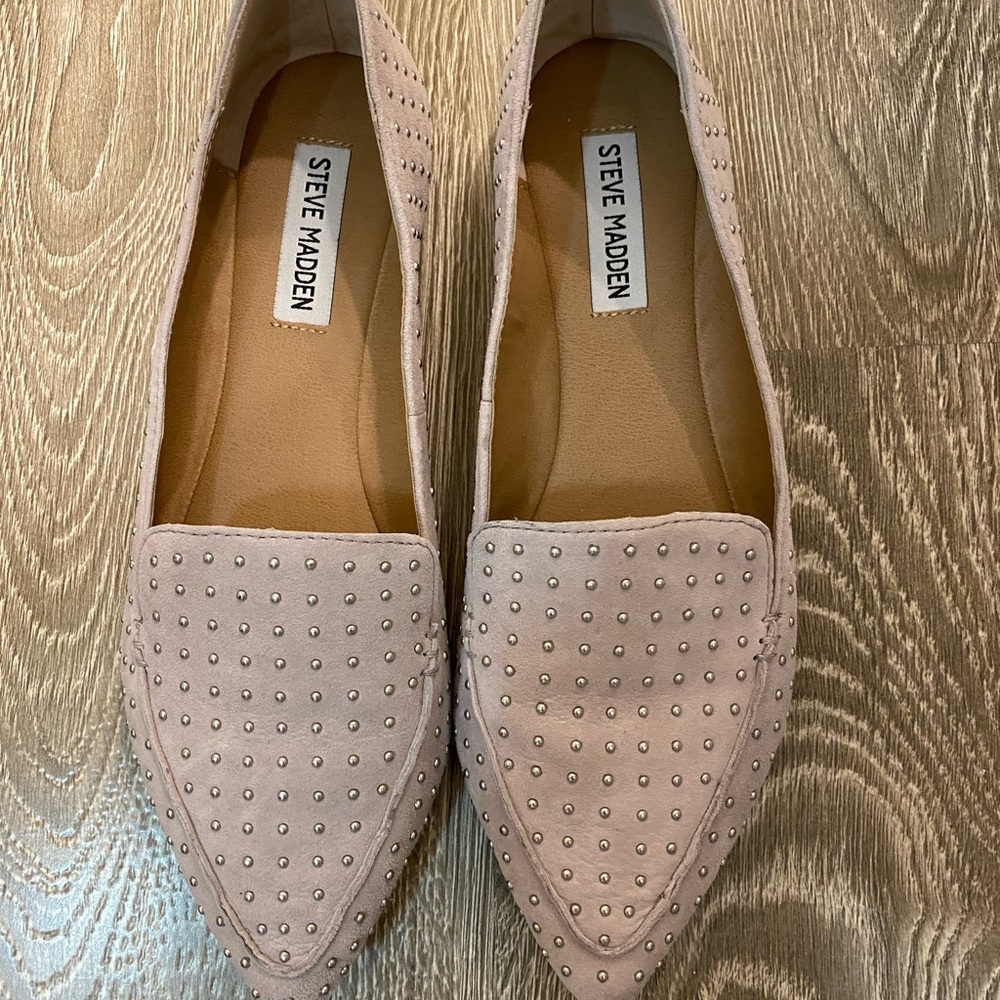 Steve Madden Feather Studded Loafer (Size 8)